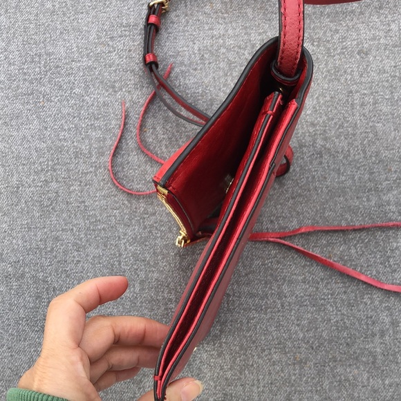 REBECCA MINKOFF Distressed Leather Crossbody Bag - Picture 9 of 14